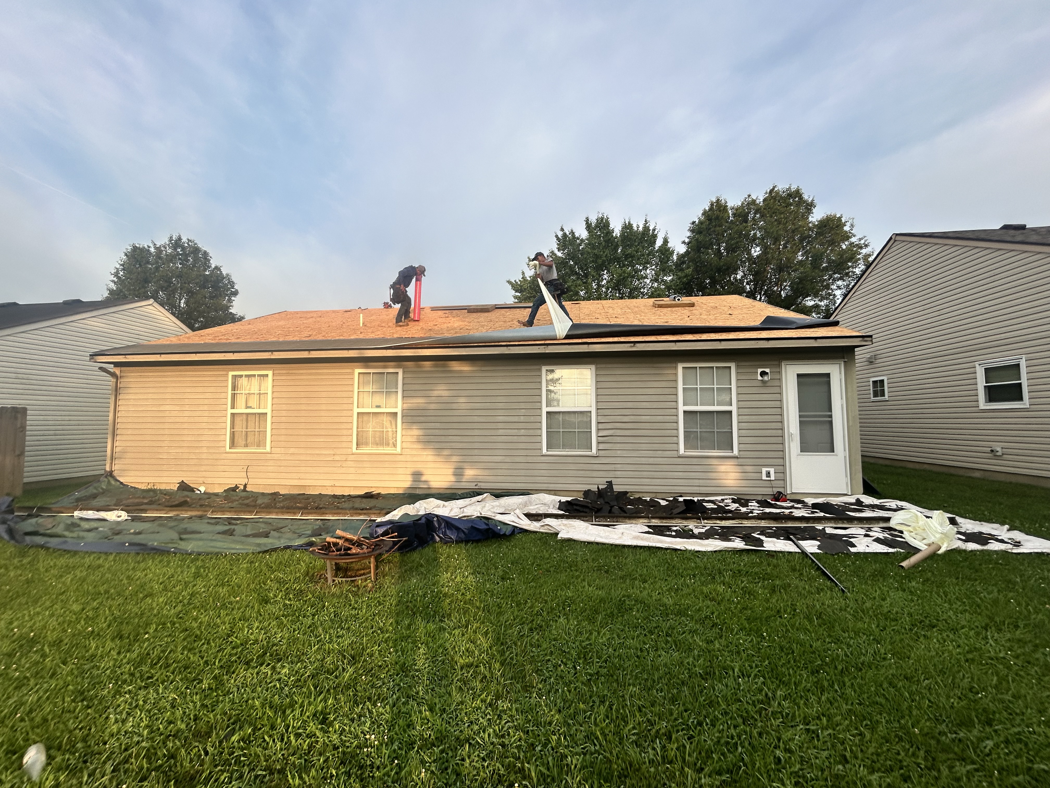 Tear-off to Finished Roof - During